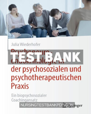 Test Bank for Psychoneuroendokrinologie in der psychosozialen und psychotherapeutischen Praxis by Wiederhofer