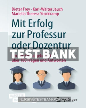 Test Bank for Mit Erfolg zur Professur oder Dozentur by Frey
