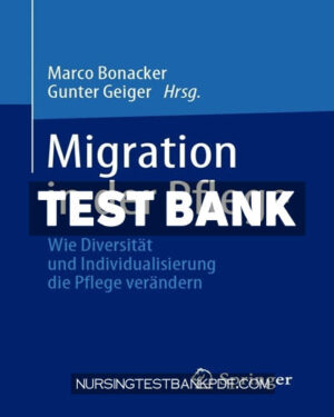 Test Bank for Migration in der Pflege by Springer