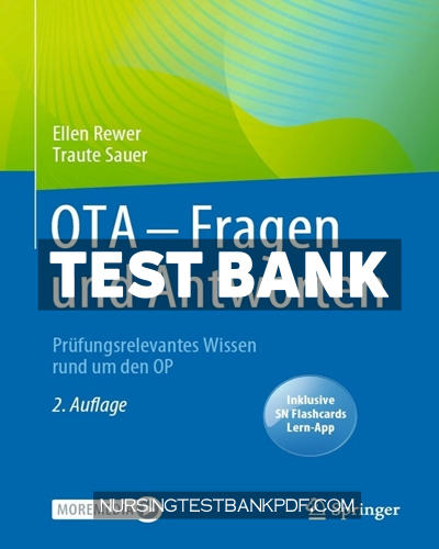 9783662654866-TEST-BANK Test Bank for OTA Fragen und Antworten 2nd Edition by Rewer