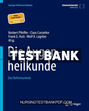 Test Bank for Die Augenheilkunde by Springer