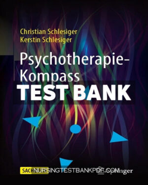 Test Bank for Psychotherapie Kompass by Schlesiger
