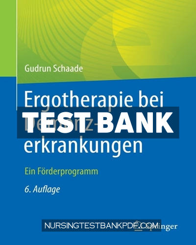 9783662665039-TEST-BANK Test Bank for Ergotherapie bei Demenzerkrankungen 6th Edition by Schaade