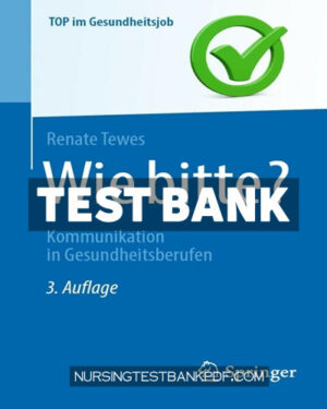 Test Bank for Wie bitte? 3rd Edition by Tewes