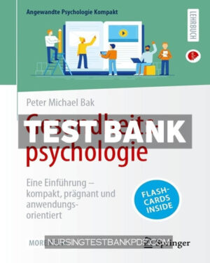 Test Bank for Gesundheitspsychologie by Bak