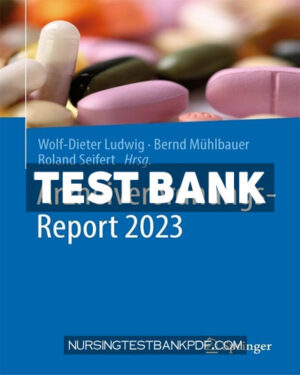 Test Bank for Arzneiverordnungs Report 2023 by Springer