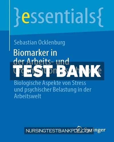 9783662703670-TEST-BANK Test Bank for Biomarker in der Arbeits und Organisationspsychologie by Ocklenburg