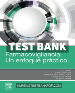 Test Bank for Farmacovigilancia Un enfoque práctico by Elsevier