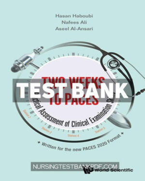 Test Bank for Two Weeks to PACES - Practical Assessment of Clinical Examination Skills by Haboubi