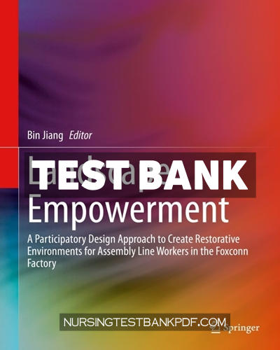 9789811520679-TEST-BANK Test Bank for Landscape Empowerment by Springer