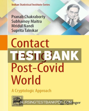 Test Bank for Contact Tracing in Post Covid World by Chakraborty