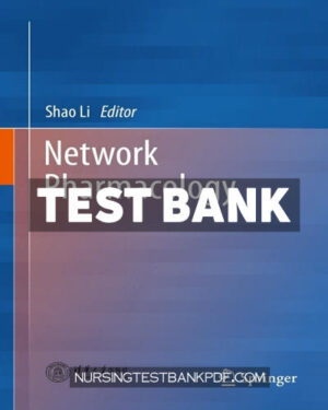 Test Bank for Network Pharmacology by Springer