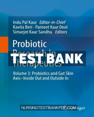 Test Bank for Probiotic Research in Therapeutics by Springer