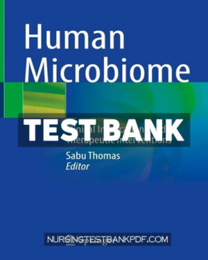 Test Bank for Human Microbiome by Springer