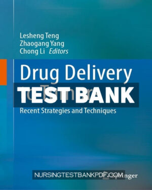 Test Bank for Drug Delivery to Tumors by Springer