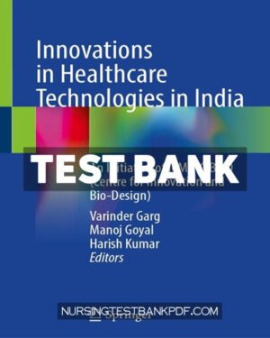 Test Bank for Innovations in Healthcare Technologies in India by Springer