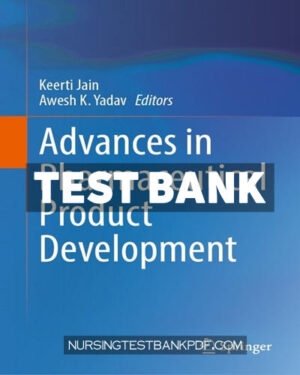 Test Bank for Advances in Pharmaceutical Product Development by Springer