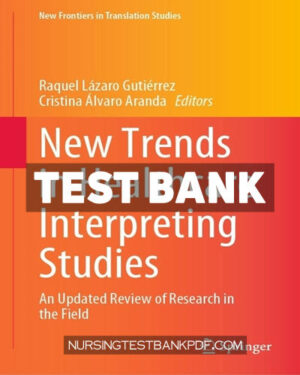 Test Bank for New Trends in Healthcare Interpreting Studies by Springer