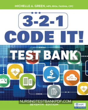 Test Bank for 3 2 1 Code It 7th Edition by Green