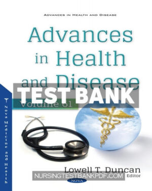 Test Bank for Advances in Health and Disease Volume 61 by Columbus