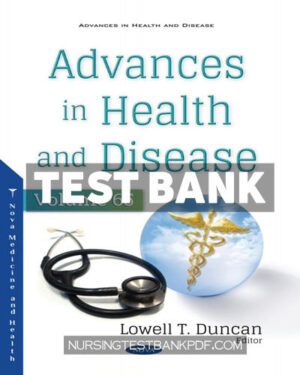 Test Bank for Advances in Health and Disease Volume 65 by Columbus