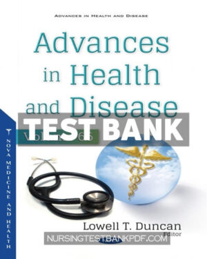 Test Bank for Advances in Health and Disease Volume 66 by Columbus