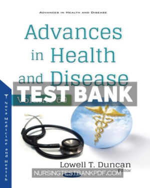 Test Bank for Advances in Health and Disease Volume 69 by Columbus