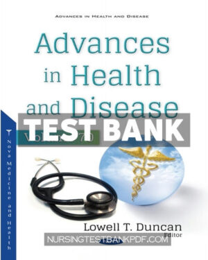 Test Bank for Advances in Health and Disease Volume 70 by Columbus