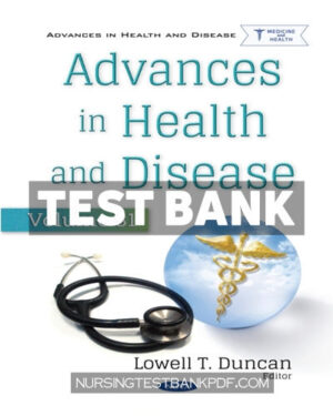 Test Bank for Advances in Health and Disease Volume 81 by user34